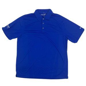 Men's Nike Golf Dri-Fit Short Sleeve Polo Shirt Blue‎ L NWT Turner Classic